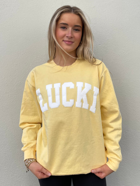 [GRAVER]★LUCKY CLOVER CENTER SWEATSHIRT MUSINSA | GRAVER [UNISEX] Lucky Clover Center Sweatshirt_Cream