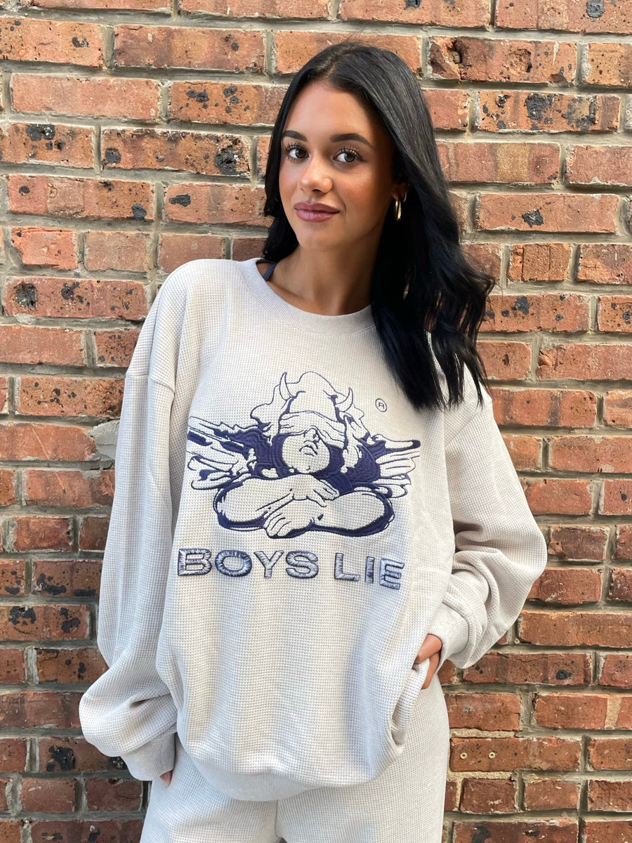 Boys Lie Headliner Thermal Crew – Lucki Clover