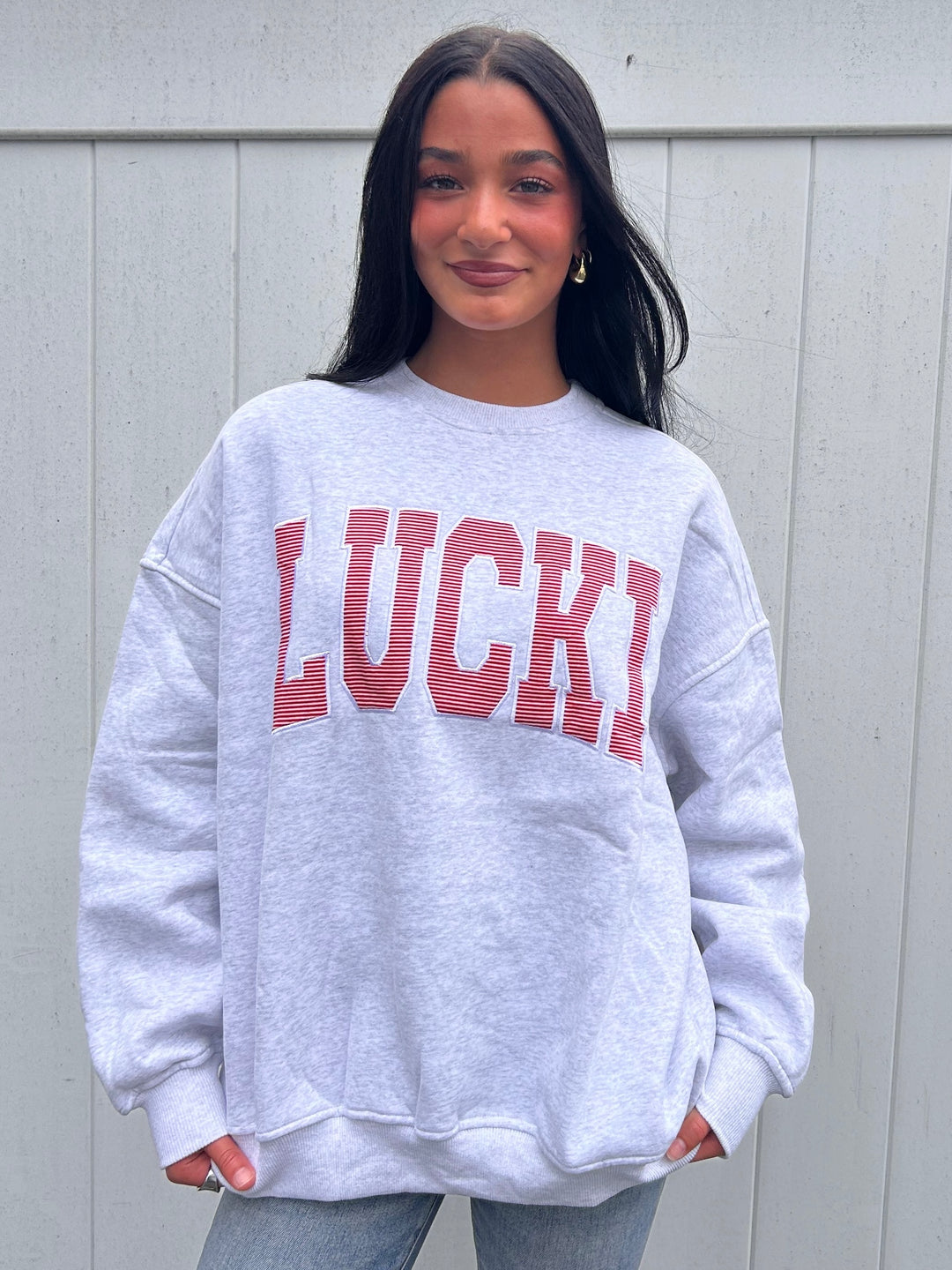 CLOUD SOFT FLEECE CREW NECK SWEATSHIRT | Lucky Brand Lucky Brand トレーナーPullover Fleece Crew Neck Sweatshirt, Soft &amp;
